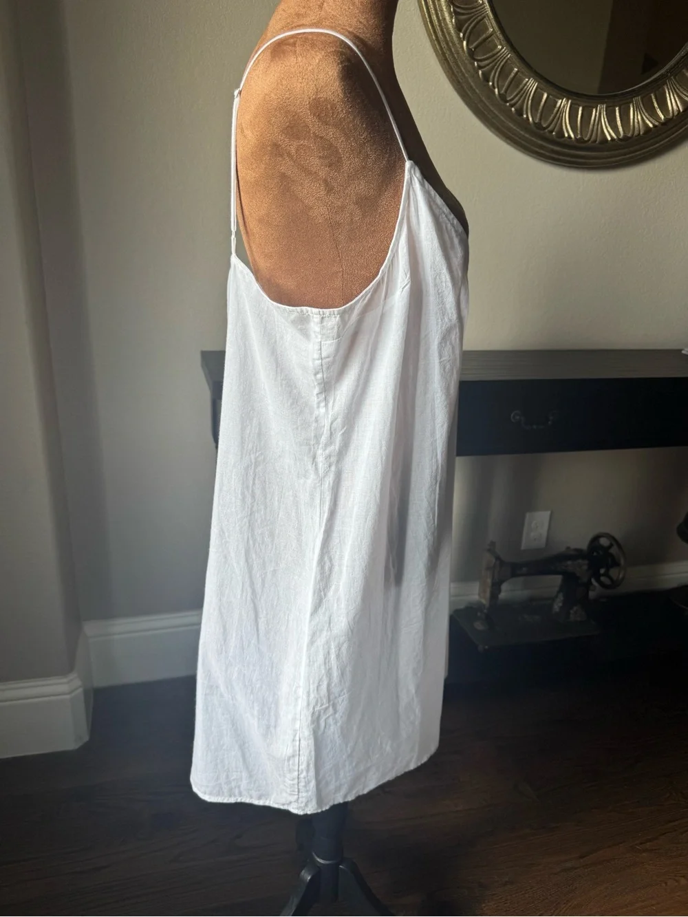 Frame NWT White Cotton Slip Dress XL - Picture 4 of 8